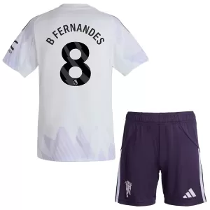 Camiseta Manchester United Bruno Fernandes 8 Niños 2ª Equipación 25/26