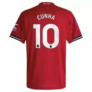 Camiseta Manchester United Cunha 10 Hombre 1ª Equipación 25/26