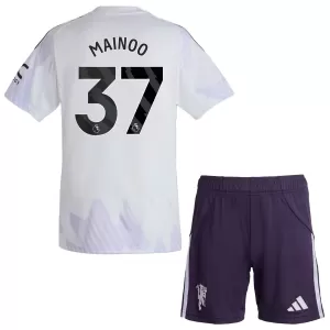 Camiseta Manchester United Kobbie Mainoo 37 Niños 2ª Equipación 25/26