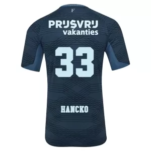 Camiseta Feyenoord Rotterdam Hancko 33 Hombre 2ª Equipación 25/26