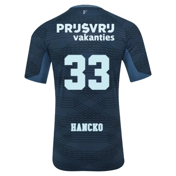 Camiseta Feyenoord Rotterdam Hancko 33 Hombre 2ª Equipación 25/26