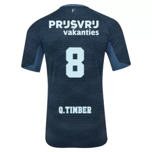 Camiseta Feyenoord Rotterdam Q. Timber 8 Hombre 2ª Equipación 25/26