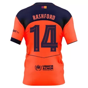 Camiseta FC Barcelona Marcus Rashford 14 Hombre 3ª Equipación 25/26 Camiseta FC Barcelona Marcus Rashford 14 Hombre 3ª Equipación 25/26