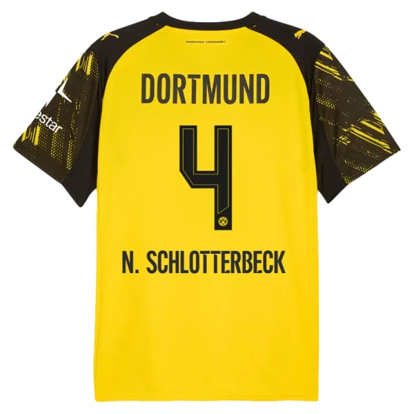Camiseta Borussia Dortmund Nico Schlotterbeck 4 Hombre 1ª Equipación 25/26