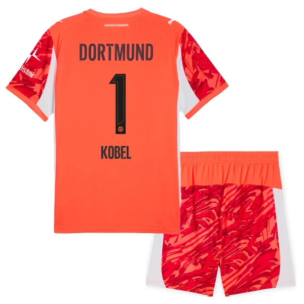 Camiseta Portero Borussia Dortmund Kobel 1 Niños 25/26 Rojo