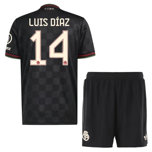 Camiseta FC Bayern Múnich Luis Díaz 14 Niños 3ª Equipación 25/26 Camiseta FC Bayern Múnich Luis Díaz 14 Niños 3ª Equipación 25/26