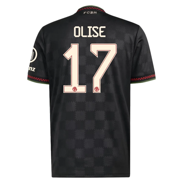 Camiseta FC Bayern Múnich Olise 17 Hombre 3ª Equipación 25/26 Camiseta FC Bayern Múnich Olise 17 Hombre 3ª Equipación 25/26