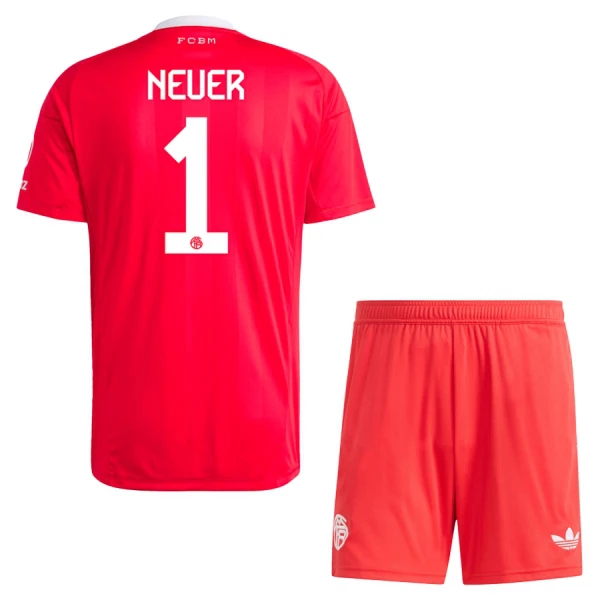 Camiseta Portero FC Bayern Múnich Manuel Neuer 1 Niños 25/26 Rojo