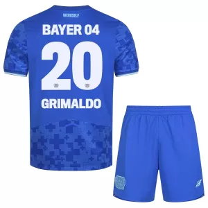 Camiseta Bayer 04 Leverkusen Alejandro Grimaldo 20 Niños 3ª Equipación 25/26