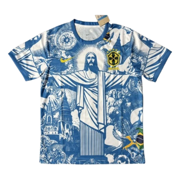Camiseta Brasil Hombre 2025 Azul Edición Especial