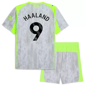 Camiseta Manchester City Erling Haaland 9 Niños 3ª Equipación 25/26