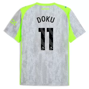Camiseta Manchester City Jérémy Doku 11 Hombre 3ª Equipación 25/26