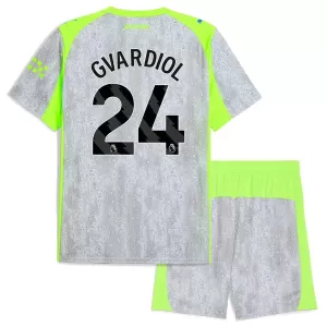 Camiseta Manchester City Josko Gvardiol 24 Niños 3ª Equipación 25/26