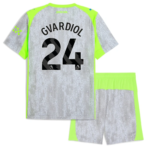 Camiseta Manchester City Josko Gvardiol 24 Niños 3ª Equipación 25/26 Camiseta Manchester City Josko Gvardiol 24 Niños 3ª Equipación 25/26
