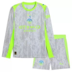 Camiseta Manchester City Niños 3ª Equipación 25/26 Manga Larga