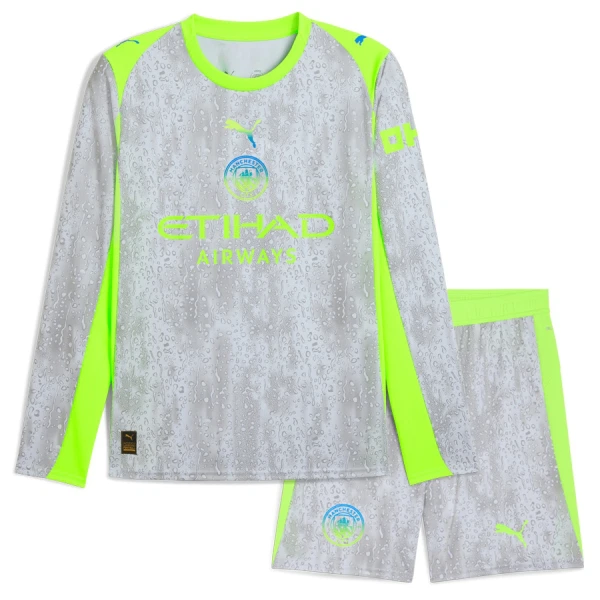 Camiseta Manchester City Niños 3ª Equipación 25/26 Manga Larga Camiseta Manchester City Niños 3ª Equipación 25/26 Manga Larga