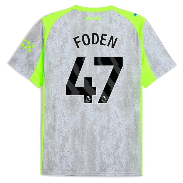 Camiseta Manchester City Phil Foden 47 Hombre 3ª Equipación 25/26
