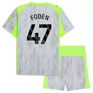 Camiseta Manchester City Phil Foden 47 Niños 3ª Equipación 25/26
