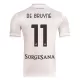 Camiseta Nápoles Kevin De Bruyne 11 Niños 2ª Equipación 25/26