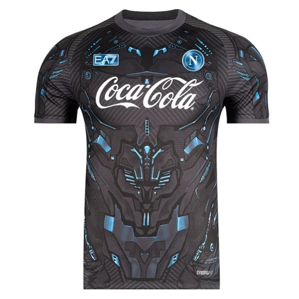 Camiseta Nápoles Pre-Match Hombre 25/26 Negro Camiseta Nápoles Pre-Match Hombre 25/26 Negro