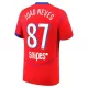Camiseta Paris Saint-Germain Joao Neves 87 Hombre 3ª Equipación 25/26