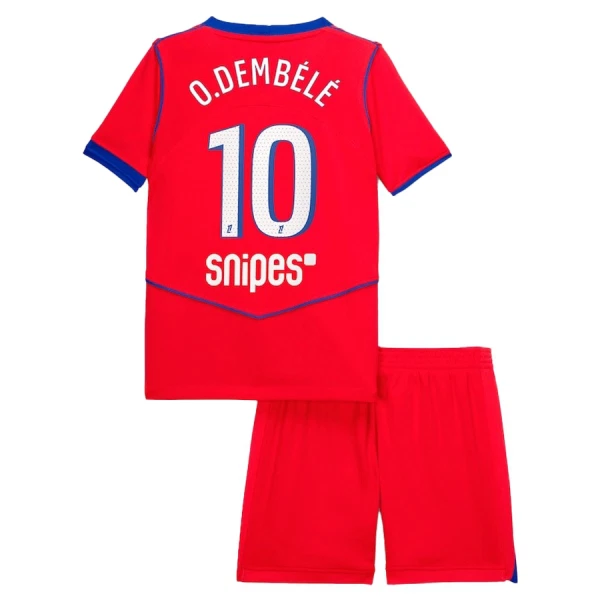 Camiseta Paris Saint-Germain Ousmane Dembélé 10 Niños 3ª Equipación 25/26