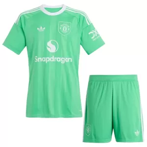 Camiseta Portero Manchester United Niños 25/26 Verde