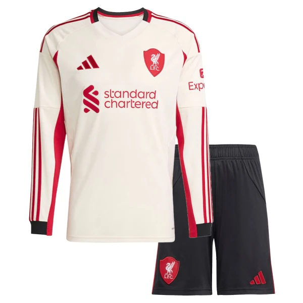 Camiseta Liverpool Niños 2ª Equipación 25/26 Manga Larga Camiseta Liverpool Niños 2ª Equipación 25/26 Manga Larga