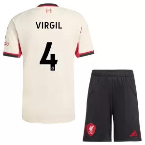 Camiseta Liverpool Virgil van Dijk 4 Niños 2ª Equipación 25/26