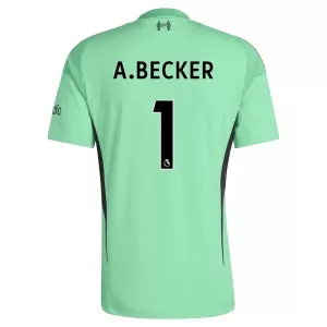 Camiseta Portero Liverpool Alisson Becker 1 Hombre 25/26 Verde