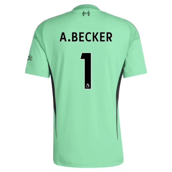Camiseta Portero Liverpool Alisson Becker 1 Niños 25/26 Verde