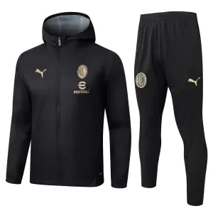 Chaqueta De Entrenamiento Con Capucha AC Milan Hombre 25/26 Negro