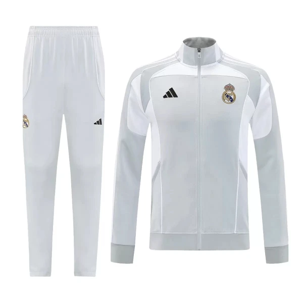 Conjunto De Chaqueta De Entrenamiento Real Madrid Hombre 25/26 Gris