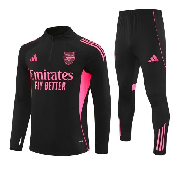 Conjunto de sudadera de entrenamiento Arsenal Hombre 25/26 Negro Conjunto de sudadera de entrenamiento Arsenal Hombre 25/26 Negro