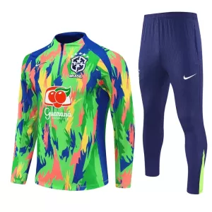Conjunto de sudadera de entrenamiento Brasil Hombre 25/26 Verde