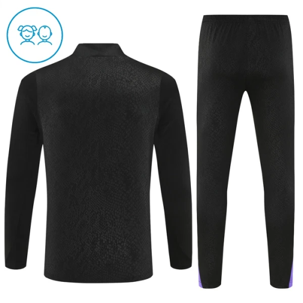 Conjunto de sudadera de entrenamiento FC Barcelona Niños 25/26 Negro