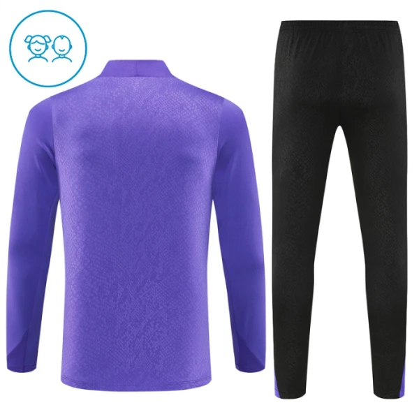 Conjunto de sudadera de entrenamiento FC Barcelona Niños 25/26 Púrpura