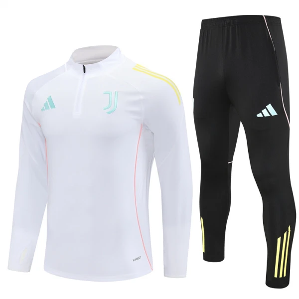 Conjunto de sudadera de entrenamiento Juventus Hombre 25/26 Blanco Conjunto de sudadera de entrenamiento Juventus Hombre 25/26 Blanco