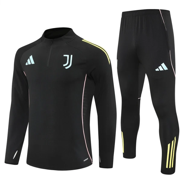 Conjunto de sudadera de entrenamiento Juventus Hombre 25/26 Negro Conjunto de sudadera de entrenamiento Juventus Hombre 25/26 Negro