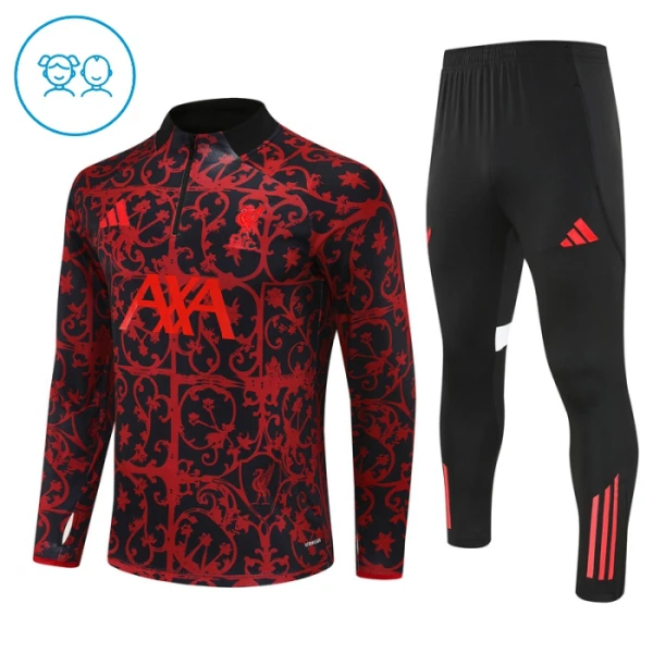 Conjunto de sudadera de entrenamiento Liverpool Niños 25/26 Negro