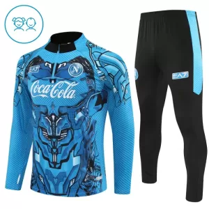 Conjunto de sudadera de entrenamiento Nápoles Niños 25/26 Azul Conjunto de sudadera de entrenamiento Nápoles Niños 25/26 Azul