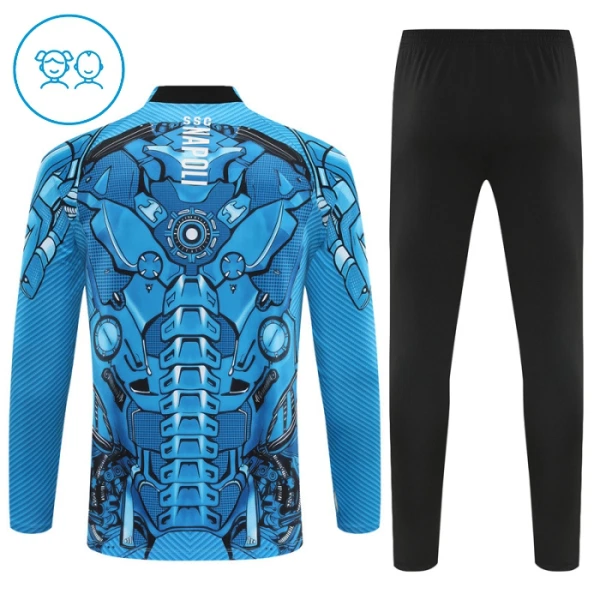 Conjunto de sudadera de entrenamiento Nápoles Niños 25/26 Azul