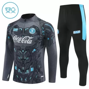 Conjunto de sudadera de entrenamiento Nápoles Niños 25/26 Negro Conjunto de sudadera de entrenamiento Nápoles Niños 25/26 Negro
