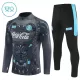 Conjunto de sudadera de entrenamiento Nápoles Niños 25/26 Negro Conjunto de sudadera de entrenamiento Nápoles Niños 25/26 Negro