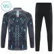 Conjunto de sudadera de entrenamiento Nápoles Niños 25/26 Negro