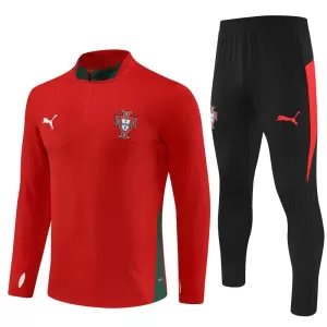 Conjunto de sudadera de entrenamiento Portugal Hombre 25/26 Rojo