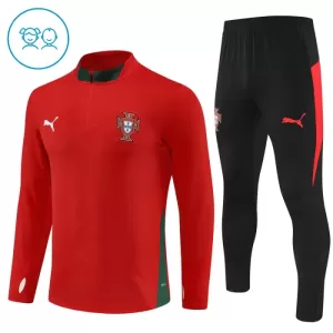 Conjunto de sudadera de entrenamiento Portugal Niños 25/26 Rojo