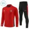 Conjunto de sudadera de entrenamiento Portugal Niños 25/26 Rojo