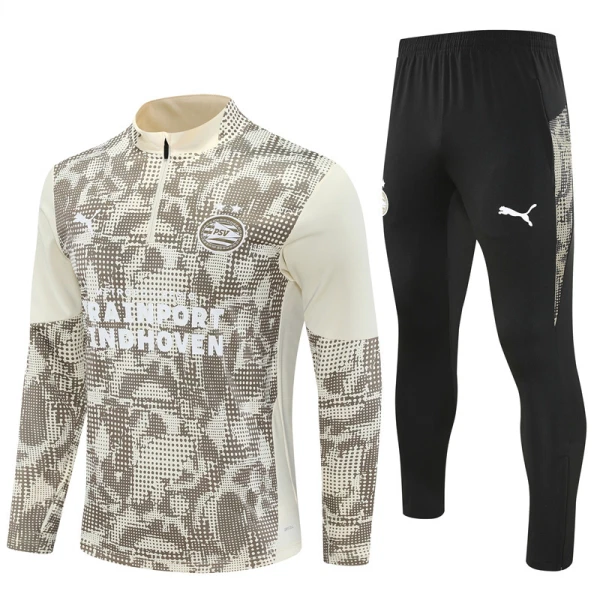 Conjunto de sudadera de entrenamiento PSV Eindhoven Hombre 25/26 Gris Conjunto de sudadera de entrenamiento PSV Eindhoven Hombre 25/26 Gris