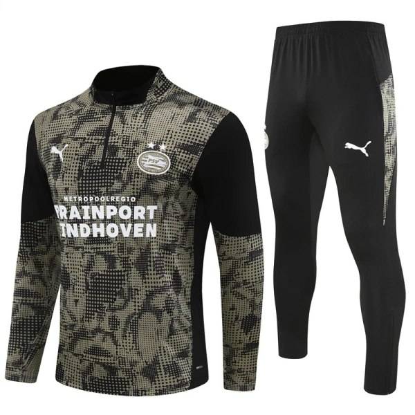 Conjunto de sudadera de entrenamiento PSV Eindhoven Hombre 25/26 Negro Conjunto de sudadera de entrenamiento PSV Eindhoven Hombre 25/26 Negro